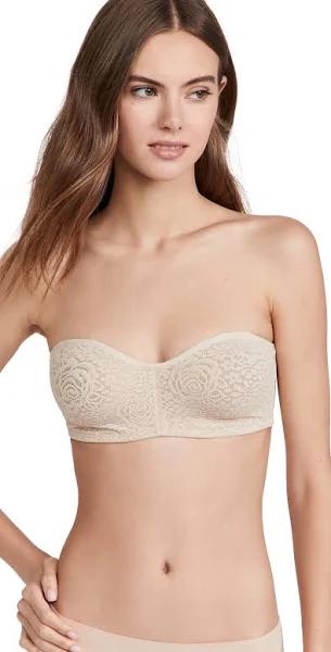 Wacoal Halo Lace Strapless Bra - Nude - 12C