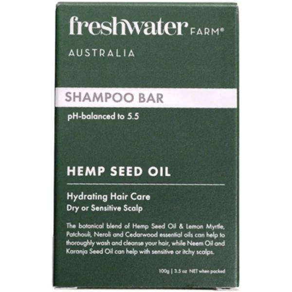 Freshwater Farm - Shampoo Bar | Hydrating Hemp Seed Oil 100g