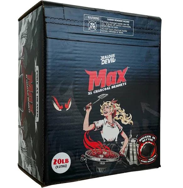 Jealous Devil Max 20 lb. Hardwood Charcoal Briquets JDMAX20BOX