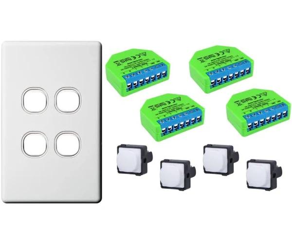 Quad Shelly Dimmer Kit (Push Button) Smart Home Automation Switch