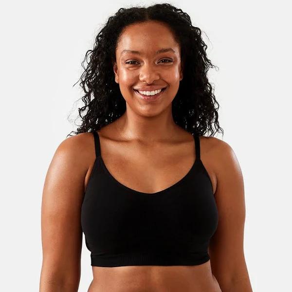 Kmart Seamfree Sculpting Crop Top - Black Size: 18