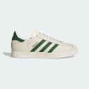 adidas-Gazelle Low Trainers-Men-Cloud White / Dark Green / Gold Metallic-M 5 / W 6