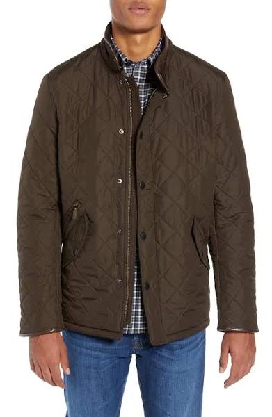 Barbour Powell Quilted Jacket Olive S