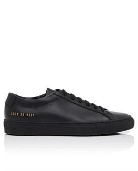 David Jones Common Projects Original Achilles Low Sneaker in Black, Size 38 EU