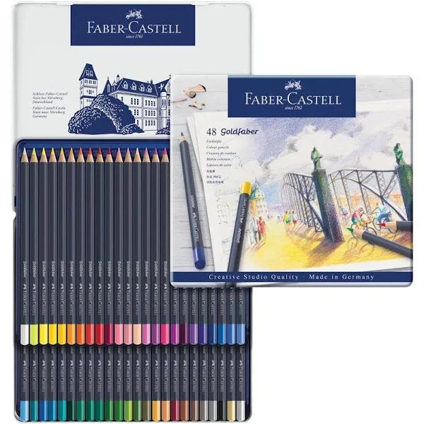 Faber-Castell - Goldfaber Colour Pencil - Tin of 48