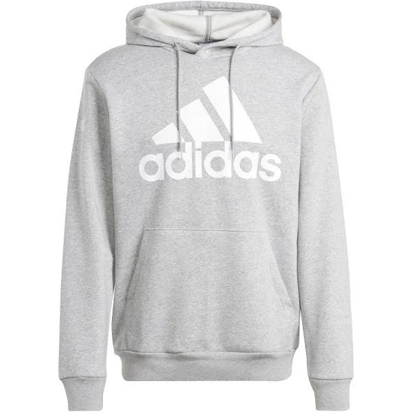 adidas-Essentials Fleece Big Logo Hoodie-Men-Medium Grey Heather-2XL