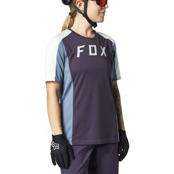 Fox Defend Womens SS Jersey Dark Purple 2021