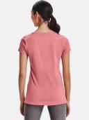 Under Armour Women's HeatGear Armour Short Sleeve Pink MD