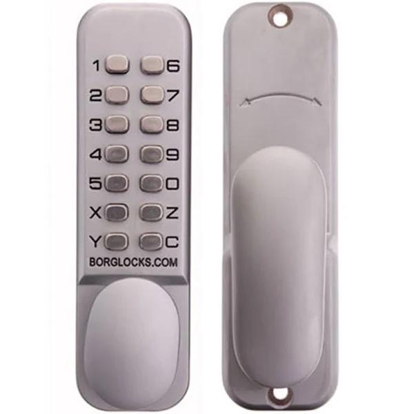 Borg Digital Door Lock Keyless Entry 60mm Backset Satin Chrome BL2000SC