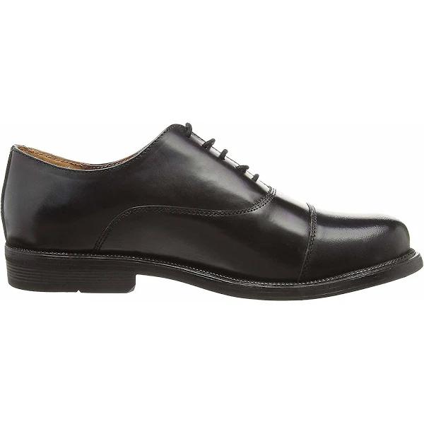 Scimitar Mens Capped Oxford Cadet Shoes Black 11 UK