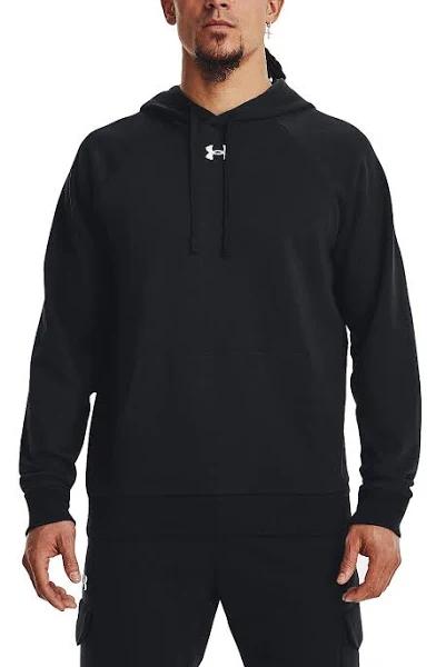 Under Armour Mens UA Rival Fleece Pullover Hoodie Black 3XL