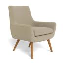 Retro (No Buttons) Fabric Occasional Armchair Toast by Freedom