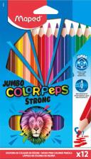 Maped Strong Colour Pencils Jumbo Pack 12 Assorted