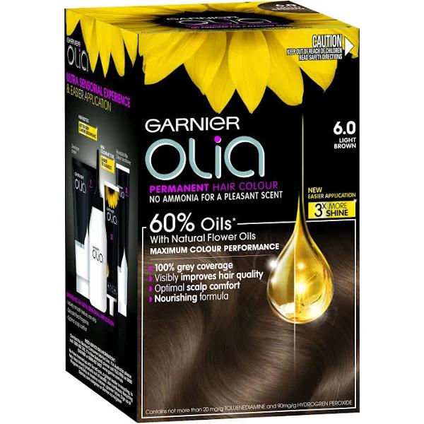 Garnier Olia Permanent Hair Colour - 6.0 Light Brown