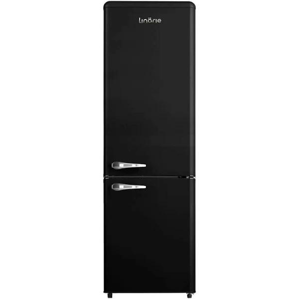 Linarie Annecy 242L Retro Bottom Mount Fridge Black LKCO250BLACK