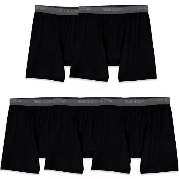 Fruit of The Loom Men's Micro-Stretch Boxer Briefs (4 Pack)