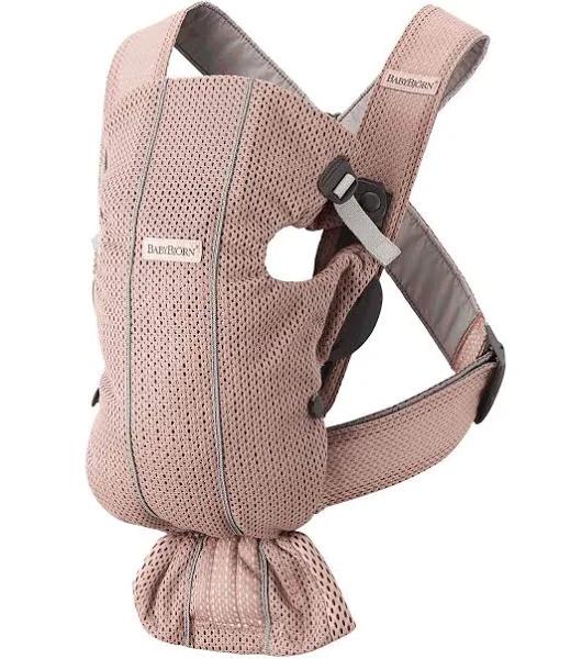 BabyBjorn Baby Carrier Mini - Dusty Pink, 3D Mesh