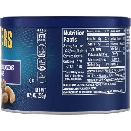 Planters Select Cashews Almonds & Pecans 8.25 oz