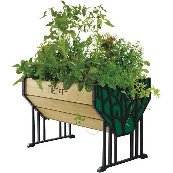 VegTrug Liberty Wooden Raised Planter with Metal Ends