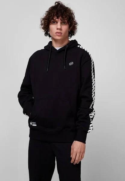 Superdry Code Logo Tape Hoodie Mens