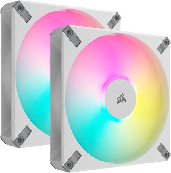 Corsair AF140 RGB PWM 140mm Fan White 2 Pack