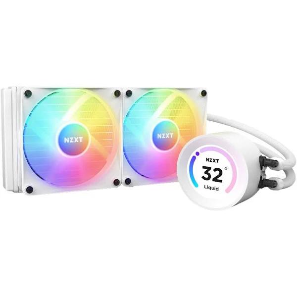 NZXT Kraken Elite 240 RGB AIO CPU Cooler, White