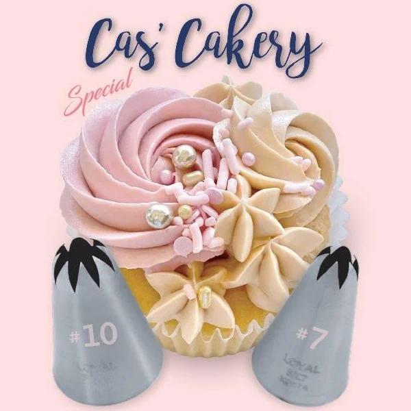 Loyal Cas Cakery Piping Set - No. 7 and No.10 Closed Star