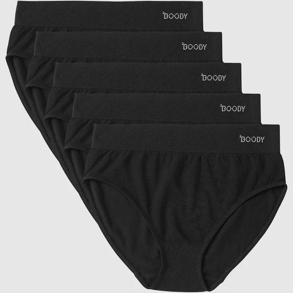 Boody - Women's Black Briefs - 5-Pack Full Briefs-Black - Size One Size, S at The Iconic