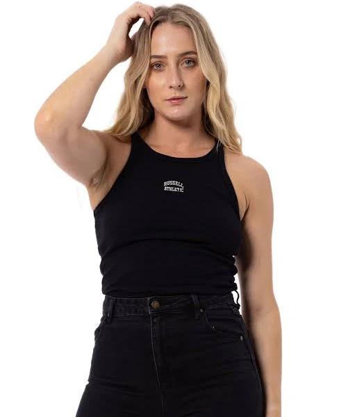 Russell Athletic Australia Women's Originals Embroidered Tank - Black Black / 18