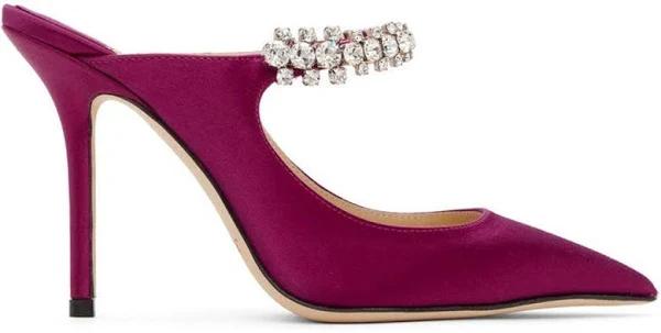 Jimmy Choo | Women 100mm Bing Satin Pumps Light Purple 36