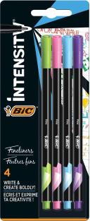 Bic Intensity Fineliner Pens 4 Pack