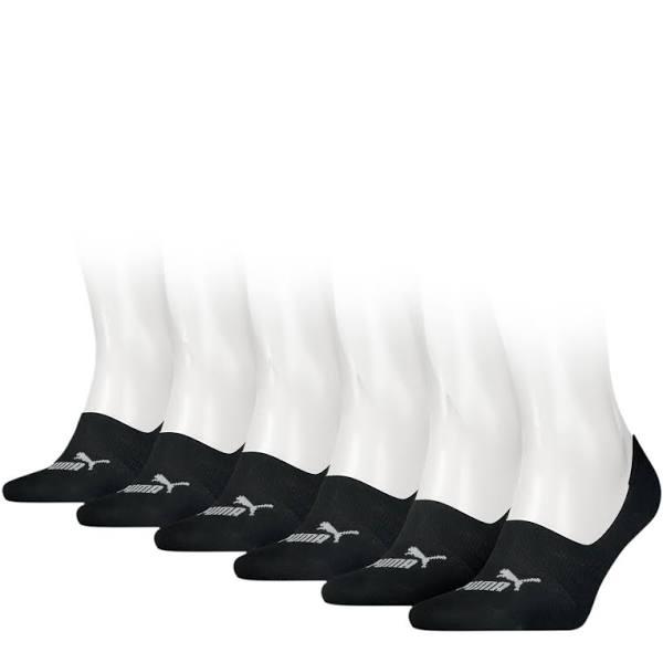 Puma Elements Footies Black Socks (6 Pack) 4-6