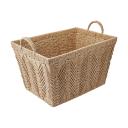 Kmart Rectangle Herringbone Paper Rope Basket in Natural