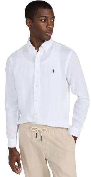 Polo Ralph Lauren White Linen Classic Shirt