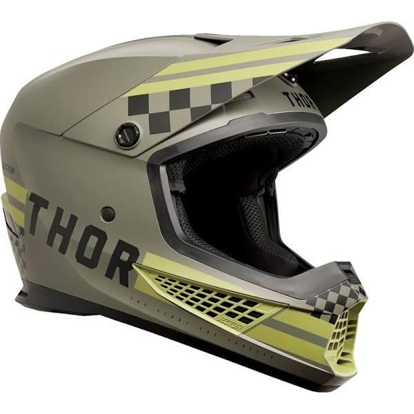 Thor 2024 Sector 2 Combat Army/Black Helmet - S