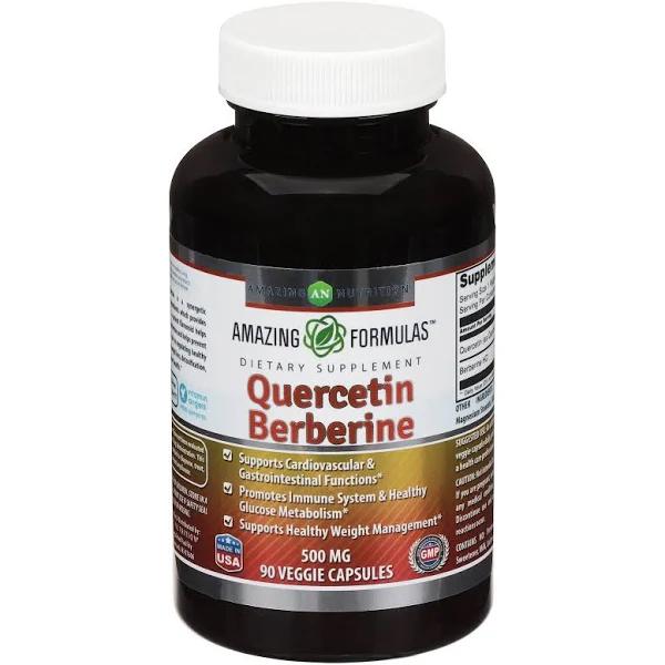 Amazing Formulas Quercetin Berberine - 250mg Berberine and 250mg Querc