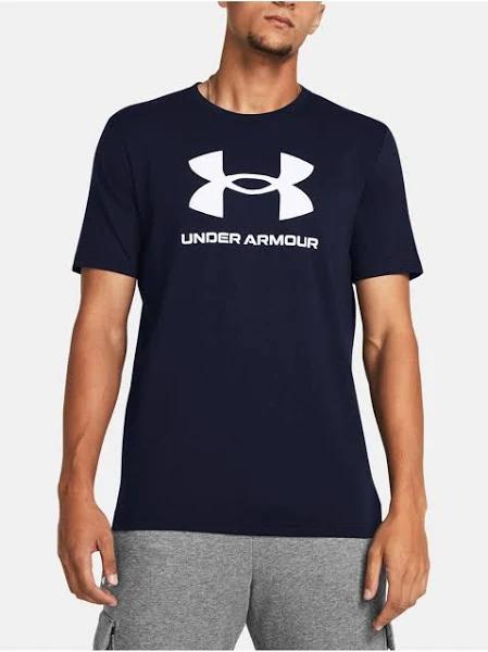 Under Armour Men's Logo Short Sleeve Blue XL