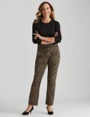 Millers Tapered Leg Joggers with Tie Front Pants - Womens - Animal BLK & Beige AU Size 16 - AfterPay & zipPay Available