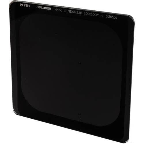 NiSi Explorer Collection 100x100mm Nano IR Neutral Density Filter - ND64 (1.8) - 6 Stop