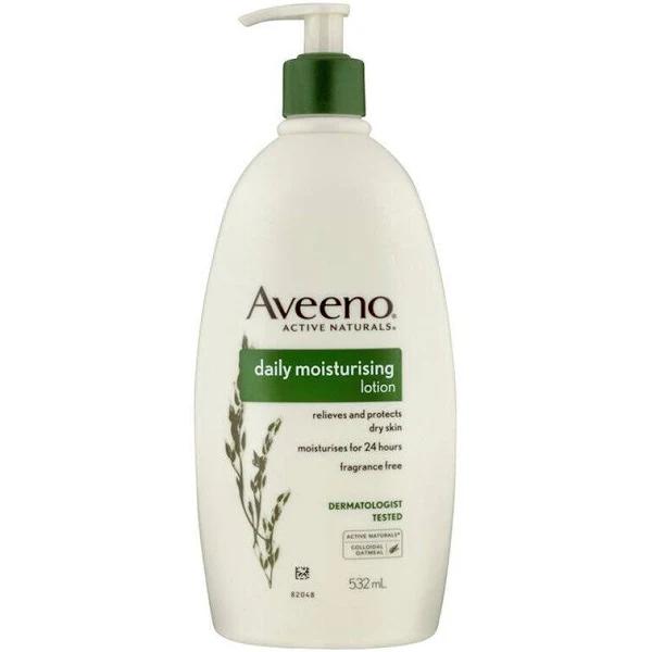 Aveeno Daily Moisturising Lotion 532ml Pump Bottle Moisturiser Dry