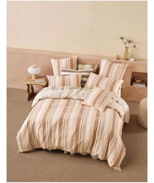 Reverie Peach European Pillowcase by Linen House