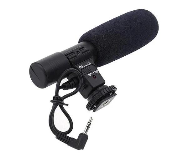 Interview Camera Microphone Condenser Mic For DSLR Camera DV Camcorder 3.5mm