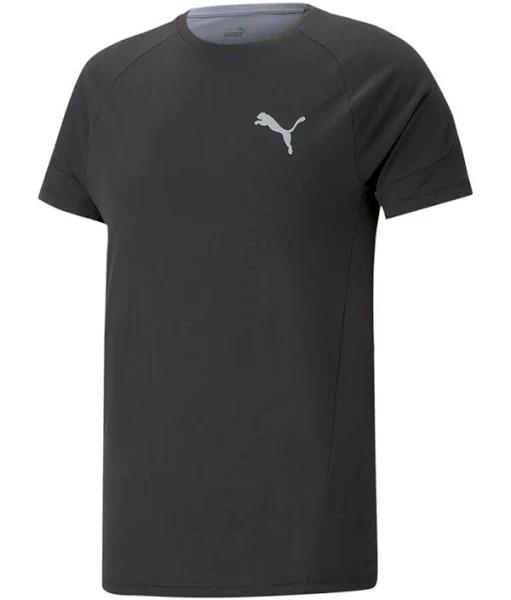 Puma Evostripe Logo Short Sleeve T-Shirt Black - XS