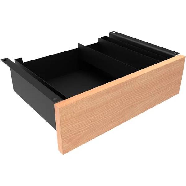 Desky Minimal Under Desk Drawer Black / Select Beech