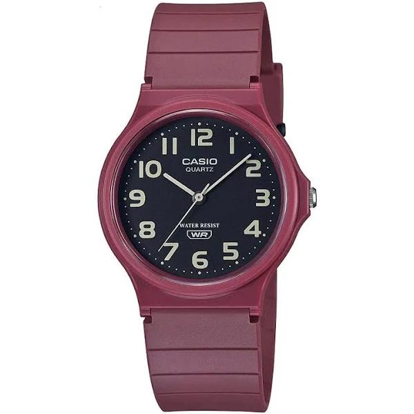 Casio MQ24UC-4B Red Earth Colour Watch