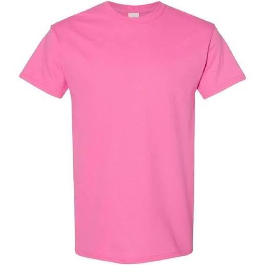 Gildan Mens Heavy Cotton Short Sleeve T-Shirt Azalea L