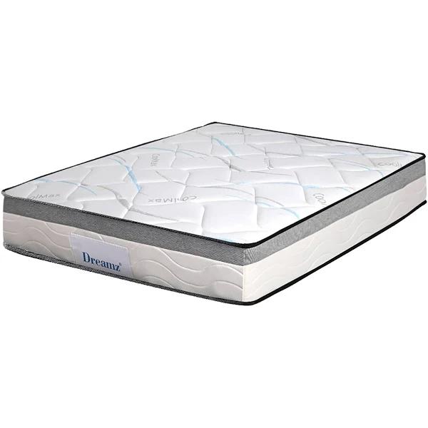 DreamZ Mattress Single Size Bed Top Pocket Spring Medium Firm Premium Foam 25cm