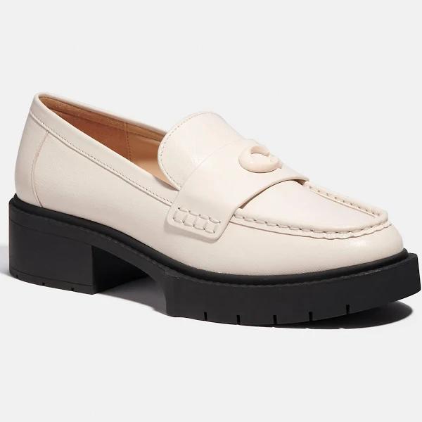 Women's Leah Platform Lug Sole Loafers Chalk / 7.5m