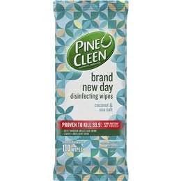 Pine O Cleen Disinfectant Biodegradable Wipes Coconut & Sea Salt 110 Pack