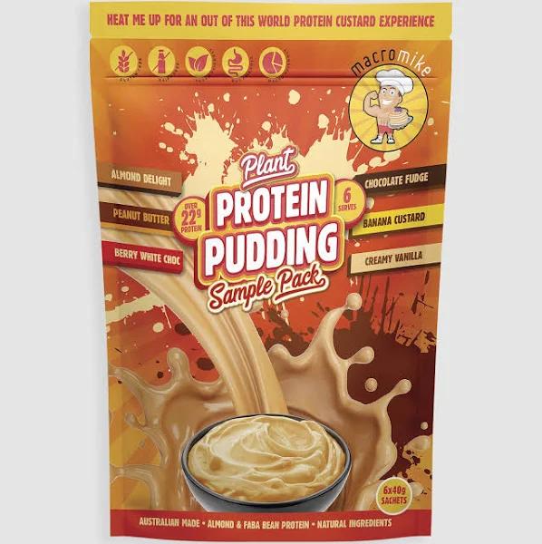 Macro Mike Plant Protein Pudding Sample Pack 6x40g